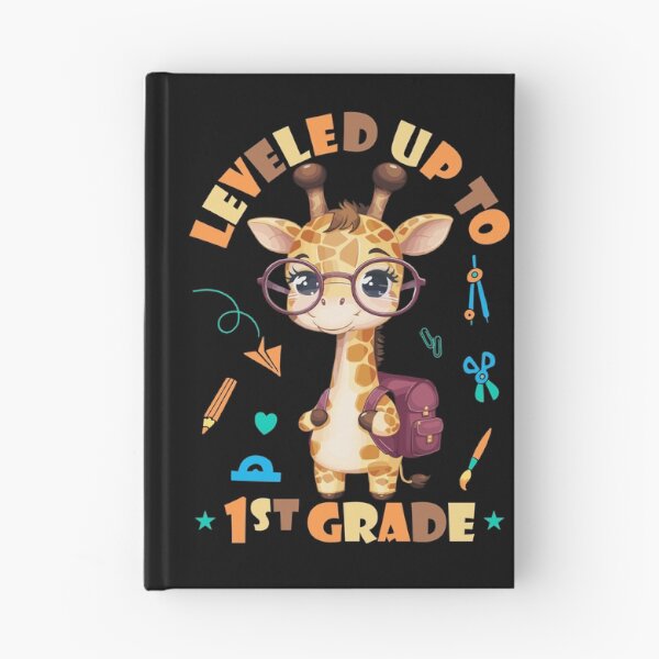 Item preview, Leveled up to 1st Grade - Funny Giraffe designed and sold by HandicraftArt.