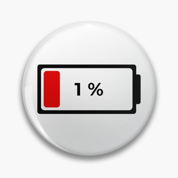 Item preview, 1% Battery - Low battery designed and sold by PanyaCreative.
