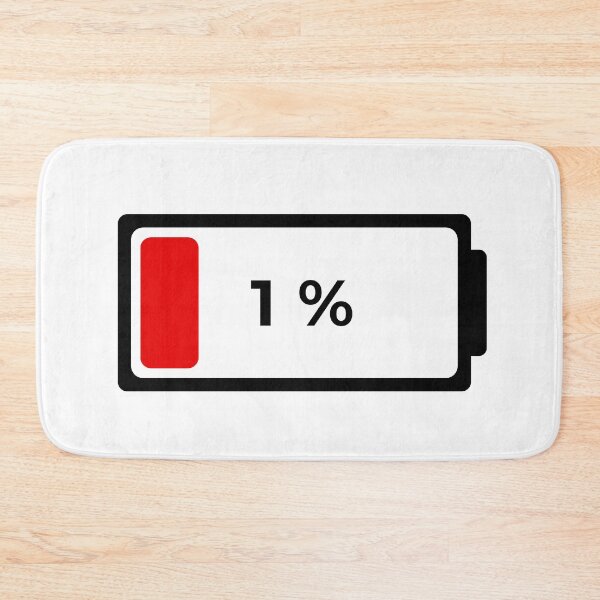 Item preview, 1% Battery - Low battery designed and sold by PanyaCreative.