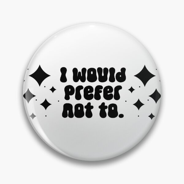 Item preview, I would prefer not to - modern text among stars designed and sold by EmeraldeaArt.