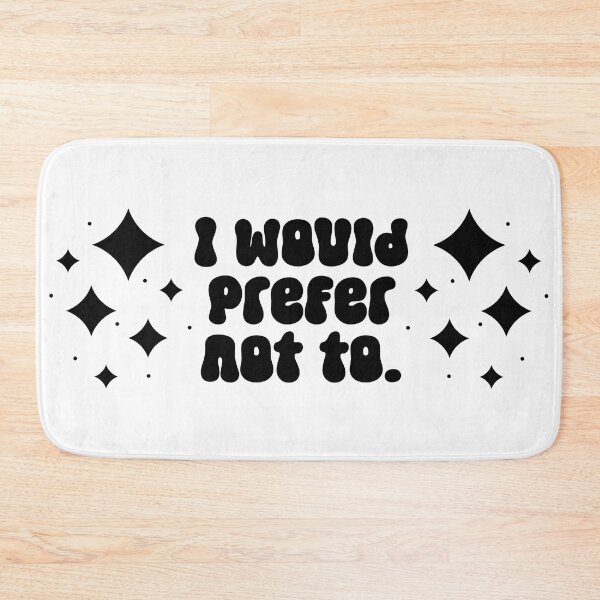 Item preview, I would prefer not to - modern text among stars designed and sold by EmeraldeaArt.