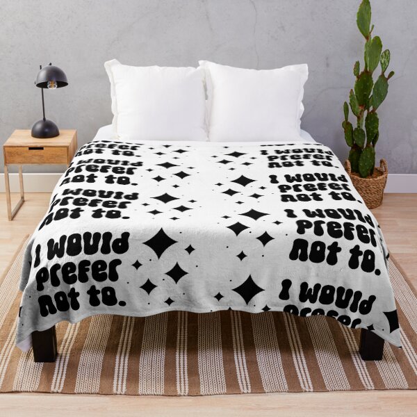 Item preview, I would prefer not to - modern text among stars designed and sold by EmeraldeaArt.