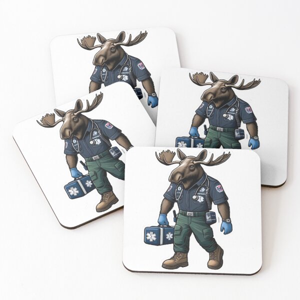 Item preview, Bull Moose as a rugged Paramedic designed and sold by BrinaandPops.
