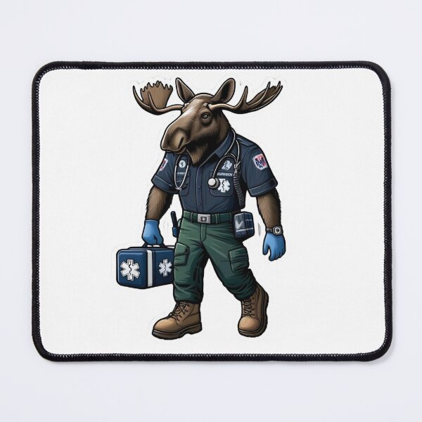 Item preview, Bull Moose as a rugged Paramedic designed and sold by BrinaandPops.