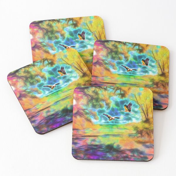 Item preview, Storks on the Meadow designed and sold by Daniel Janda.