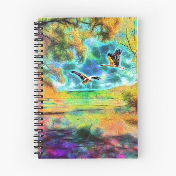 Item preview, Storks on the Meadow designed and sold by Daniel Janda.