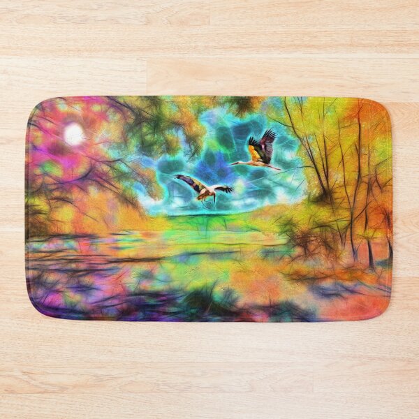 Item preview, Storks on the Meadow designed and sold by Daniel Janda.