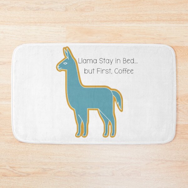 Item preview, Simple Blue Llama Silhouette - Modern Animal Art - Cafe designed and sold by Szymon Wangler.