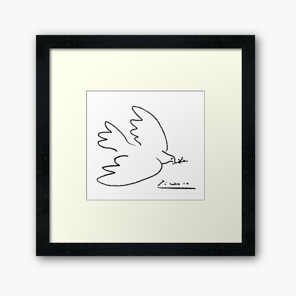 Picasso Peace Dove Framed Art Print