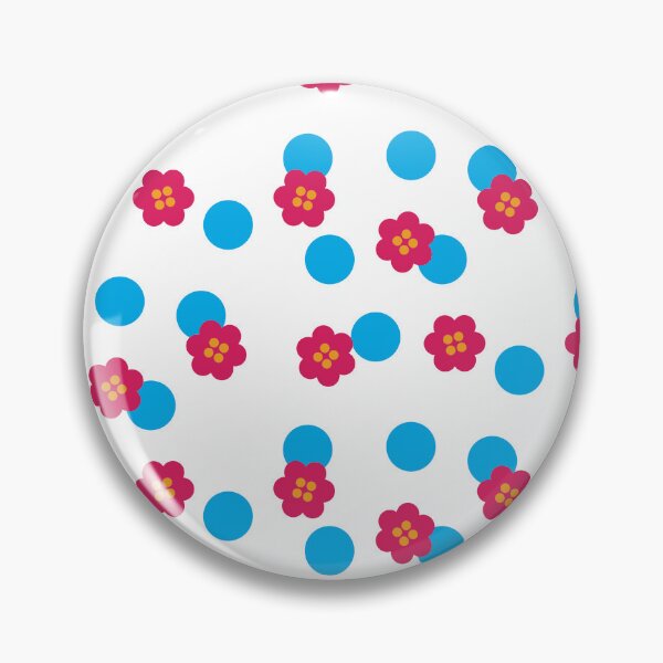Item preview, Flower And Blue Dots designed and sold by BarelyDevi.