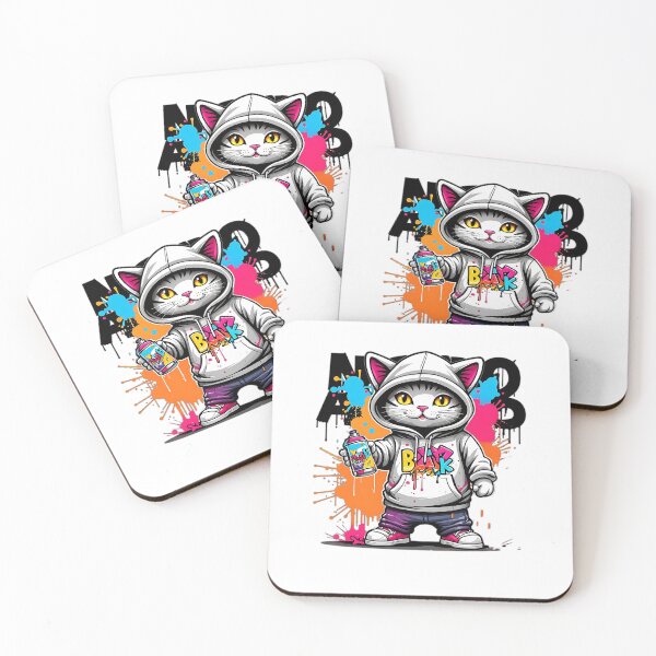 Item preview, Graffiti Cat - Street Art Feline designed and sold by Taans-Creation.