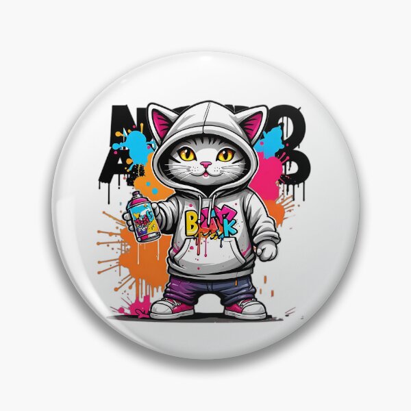 Item preview, Graffiti Cat - Street Art Feline designed and sold by Taans-Creation.