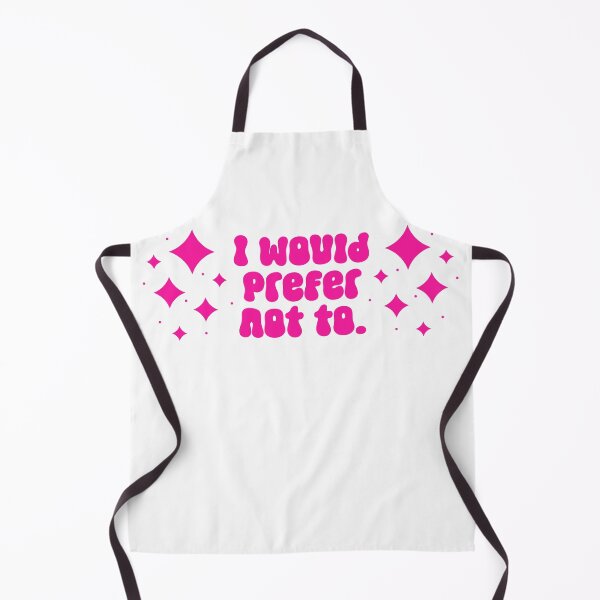 Item preview, I would prefer not to - modern pink text among stars designed and sold by EmeraldeaArt.