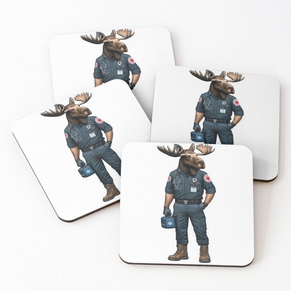 Item preview, Bull Moose as a rugged Paramedic designed and sold by BrinaandPops.