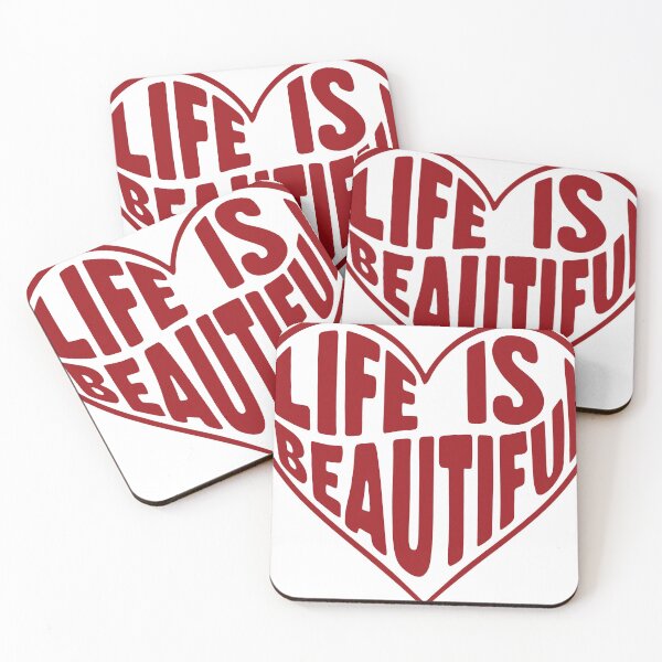 Item preview, Life is beautiful. designed and sold by MyHappyArtShop.