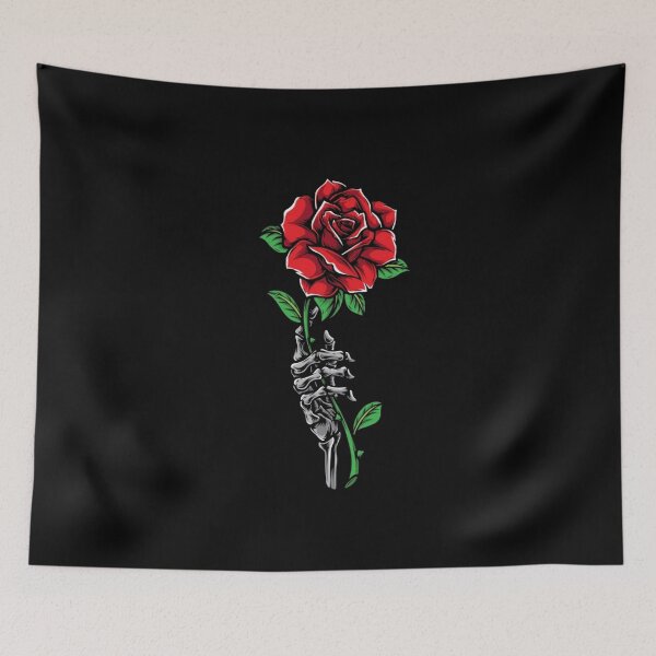 Item preview, Skeleton Rose (black) designed and sold by DreamPrintPro.