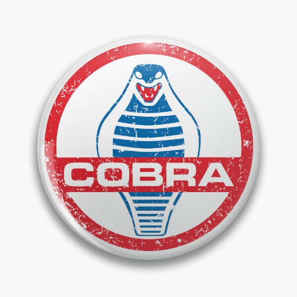 Item preview, Shelby Cobra badge (small print) - race worn distressed aged print designed and sold by retropetrol.