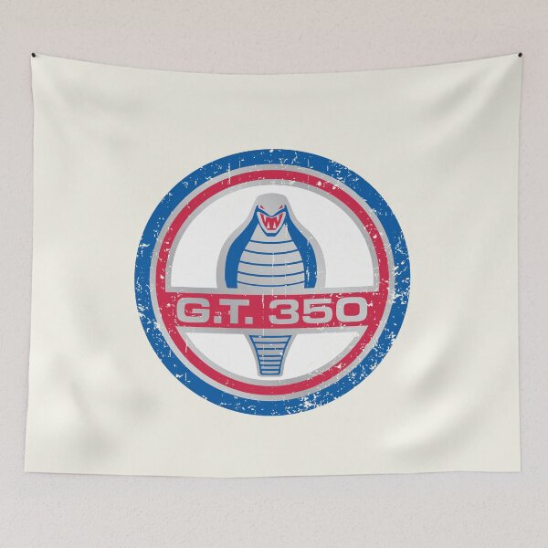 Item preview, Shelby GT 350 Mustang emblem (small print) - race worn distressed aged designed and sold by retropetrol.