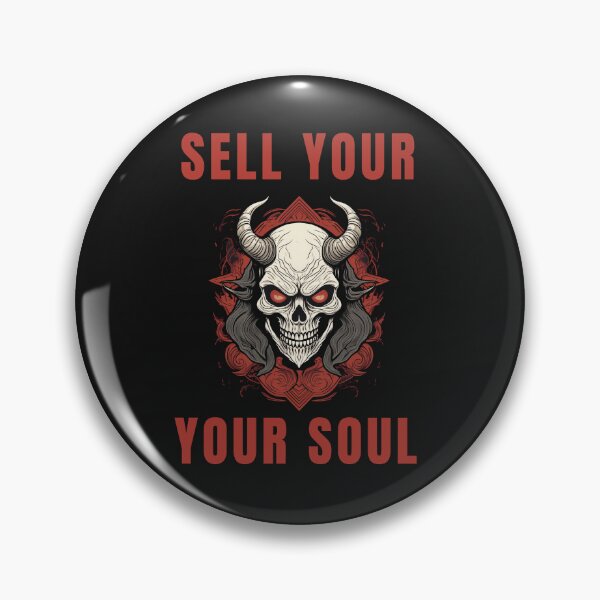 Item preview, sell your soul skull tattoo style designed and sold by La Loca.