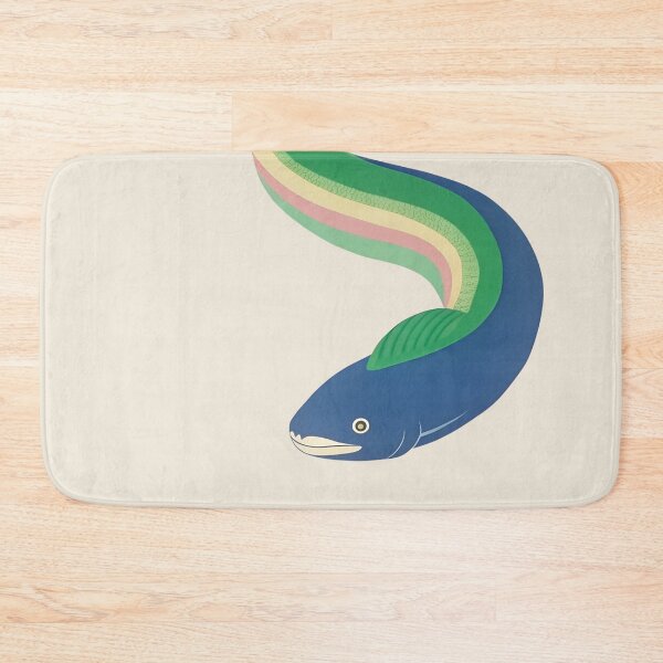 Item preview, Rainbow Eel - Simple Woodblock Print Vintage Inspired designed and sold by bearslover.