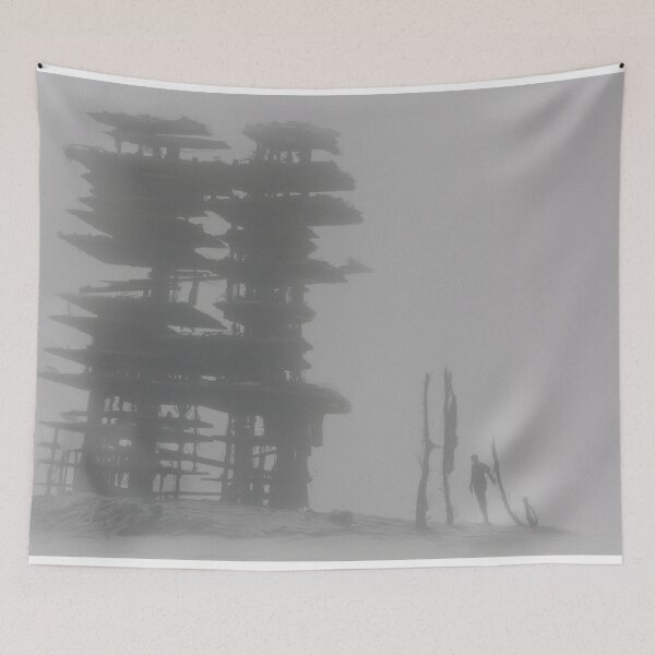 Item preview, foggy dystopia designed and sold by PricklyPeanut.
