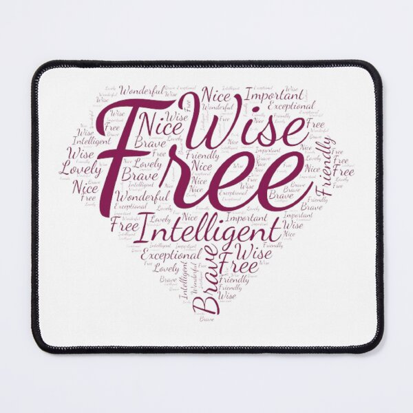 Item preview, Be Free, Be Wise - Inspiring Word Cloud designed and sold by FugitiveLJ27.