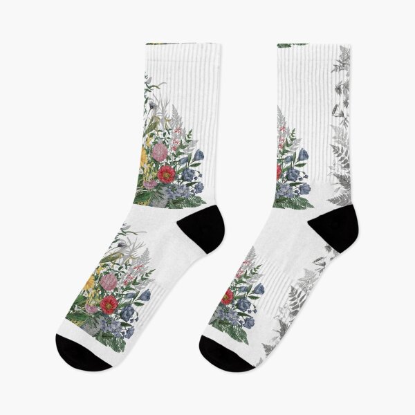 Item preview, Vibrant flowers and plants illustration designed and sold by 2Blue-Dots.
