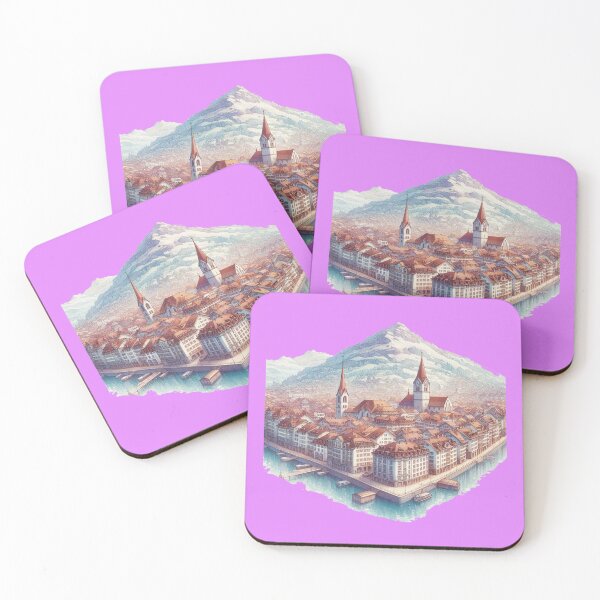 Item preview, 3D Sketch Switzerland Tourist Attractions,  designed and sold by PaintMeWorld.