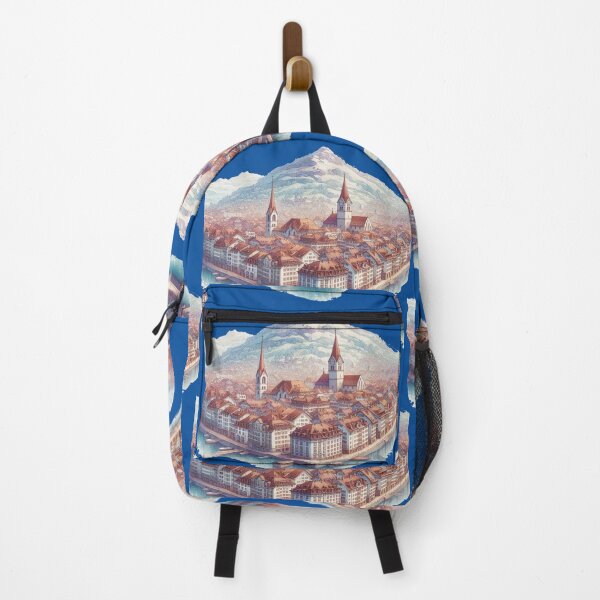 Item preview, 3D Sketch Switzerland Tourist Attractions, designed and sold by PaintMeWorld.