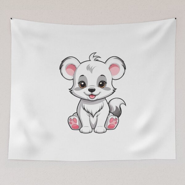 Item preview, Cute white mouse designed and sold by DastonAkramov.