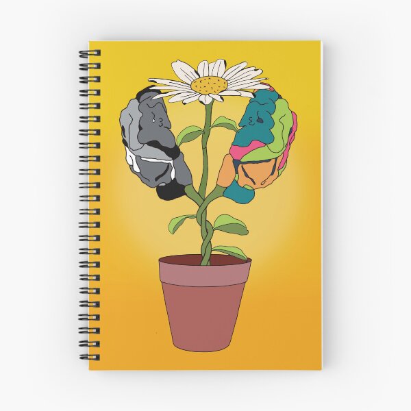Item preview, Left Brain Right Brain Flower Print designed and sold by artbyjanice.