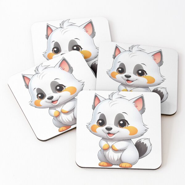 Item preview, Cute white raccoon designed and sold by DastonAkramov.