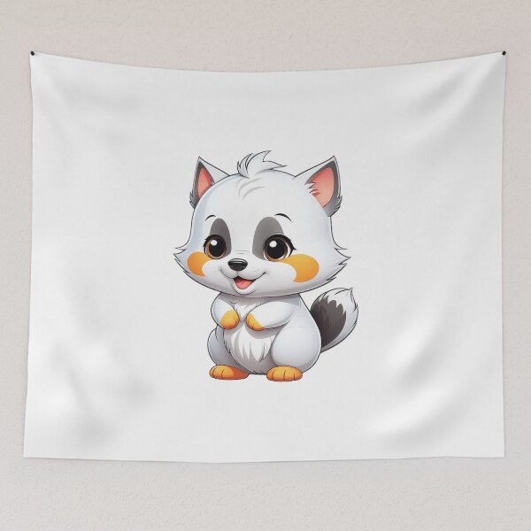Item preview, Cute white raccoon designed and sold by DastonAkramov.