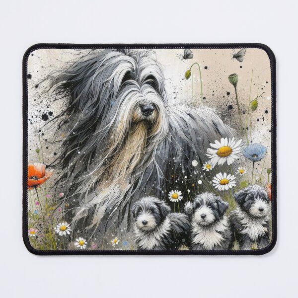 Item preview, Grey Bearded Collies designed and sold by Wags & Tails.