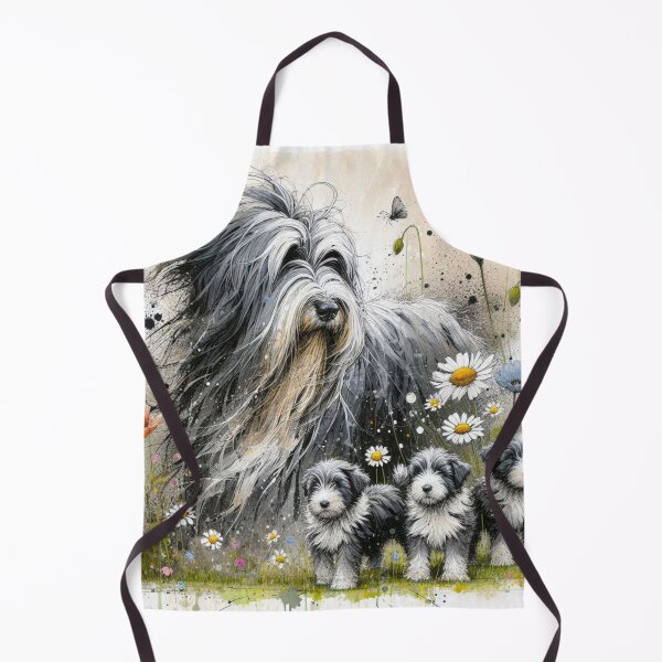 Item preview, Grey Bearded Collies designed and sold by Wags & Tails.