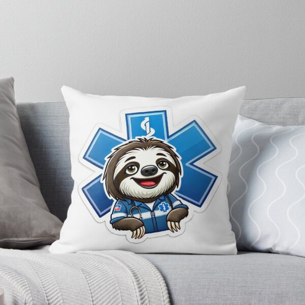 Item preview, Sloth as a happy Paramedic  designed and sold by BrinaandPops.