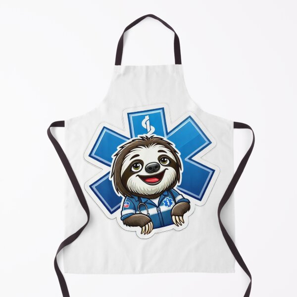 Item preview, Sloth as a happy Paramedic designed and sold by BrinaandPops.