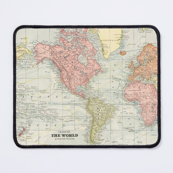 Item preview, Vintage Map of the World, Bohemian World Map designed and sold by easteuromaps.