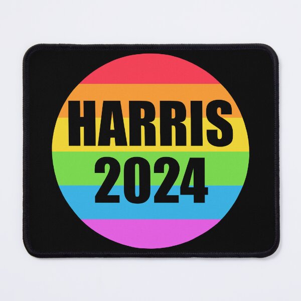 Item preview, Kamala Harris 2024 Pride Rainbow Colors Circle Democratic President designed and sold by theartofvikki.