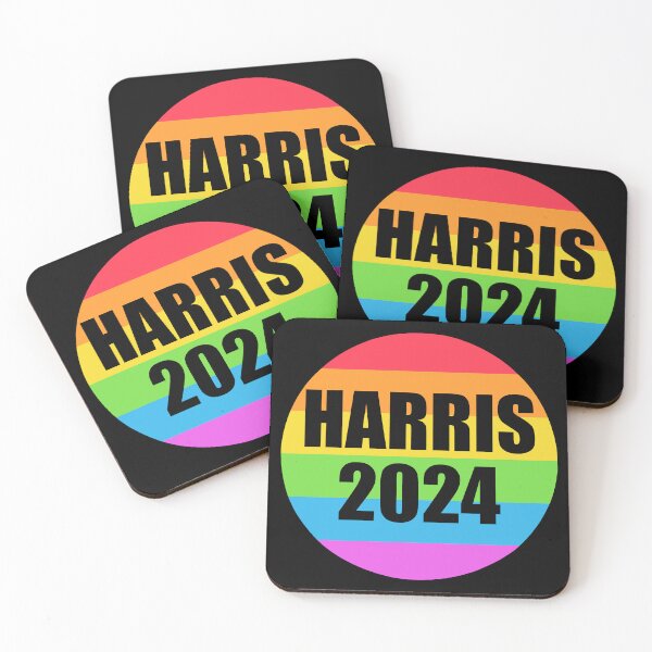 Item preview, Kamala Harris 2024 Pride Rainbow Colors Circle Democratic President designed and sold by theartofvikki.