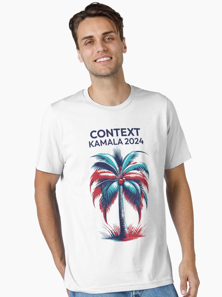 Thumbnail 2 of 7, Essential T-Shirt, Kamala for President 2024 Context Coconut Tree Palm Tree designed and sold by danecd.