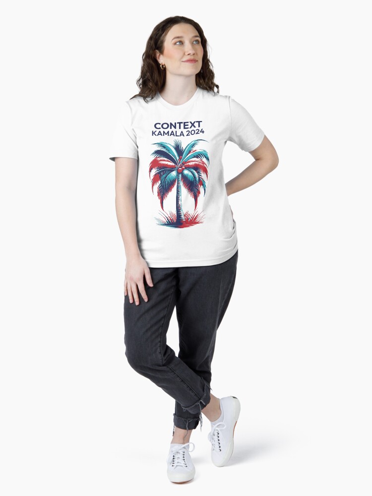Thumbnail 4 of 7, Essential T-Shirt, Kamala for President 2024 Context Coconut Tree Palm Tree designed and sold by danecd.