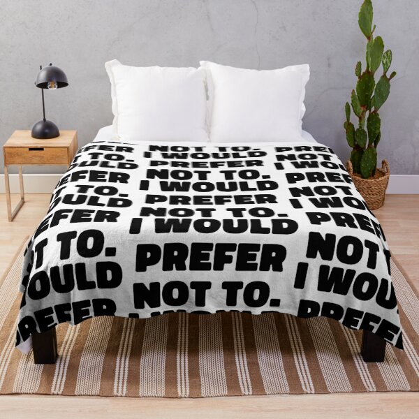 Item preview, I would prefer not to - bold black sarcasm designed and sold by EmeraldeaArt.