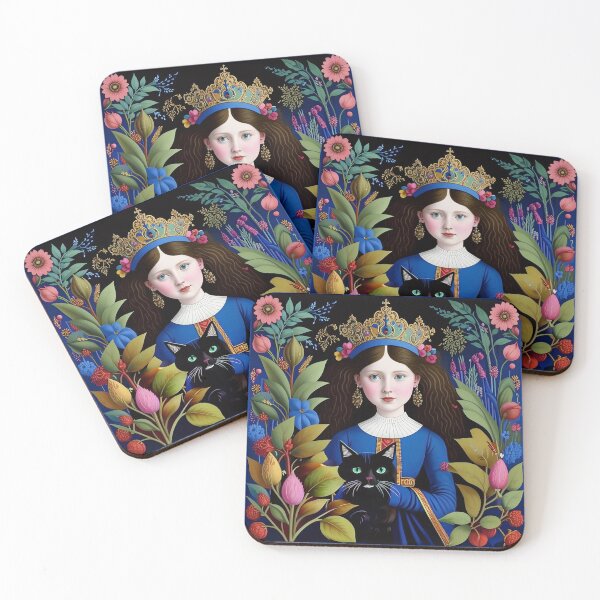 Item preview, Beautiful girl with a cat. designed and sold by Natalia-Vlad.