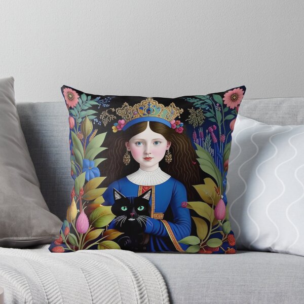 Item preview, Beautiful girl with a cat. designed and sold by Natalia-Vlad.