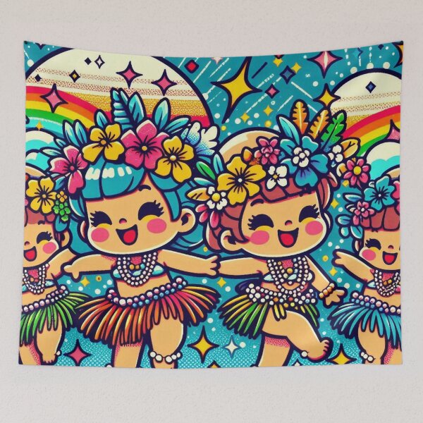 Item preview, Enchanting Hula Kids - 100 designed and sold by sagaofsilence.