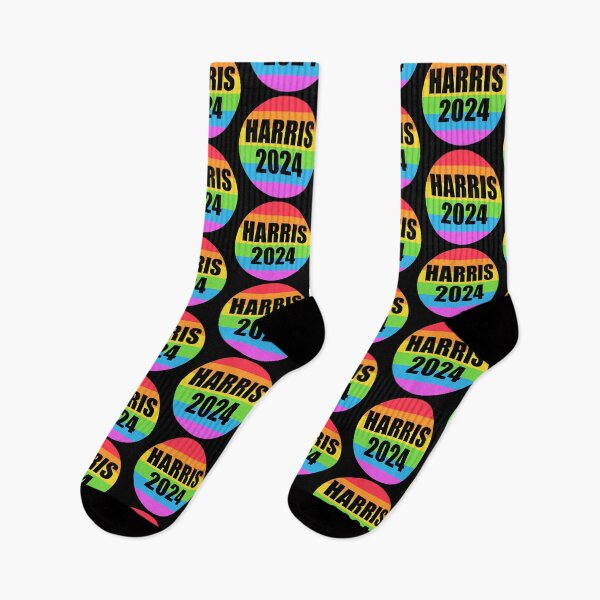 Item preview, Kamala Harris 2024 Pride Rainbow Colors Circle Democratic President designed and sold by theartofvikki.