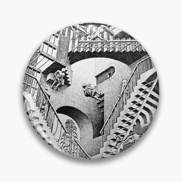 Item preview, Relativity, Maurits Cornelis Escher Print, Dutch Graphic Artist, Optical Illusion, Imp-Art, M. C. Escher Gift, Maurits Escher Art designed and sold by Artistic Gift Print.