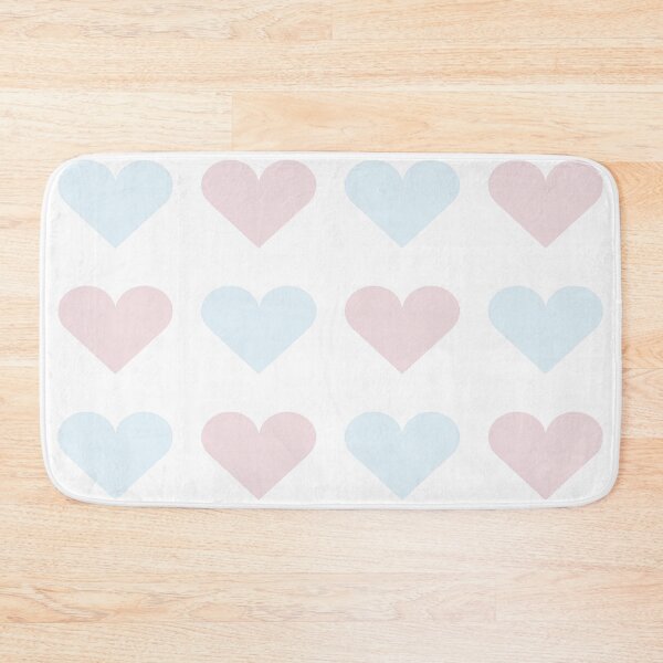 Item preview, Large PALE BLUE, PALE PINK & WHITE LOVE HEARTS designed and sold by RachelMacht.