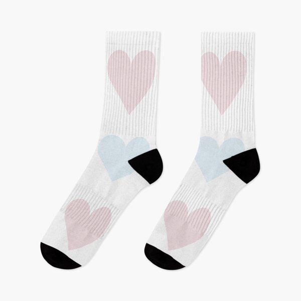 Item preview, Large PALE BLUE, PALE PINK & WHITE LOVE HEARTS designed and sold by RachelMacht.